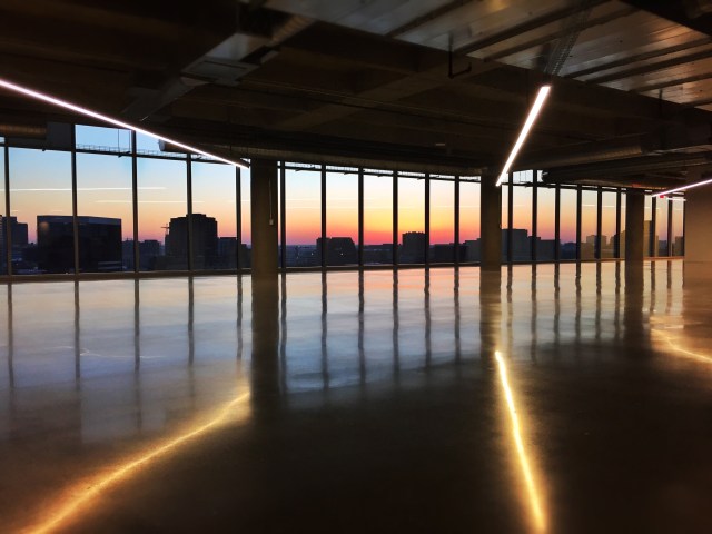 Expansion-ready open space and gorgeous sunset view