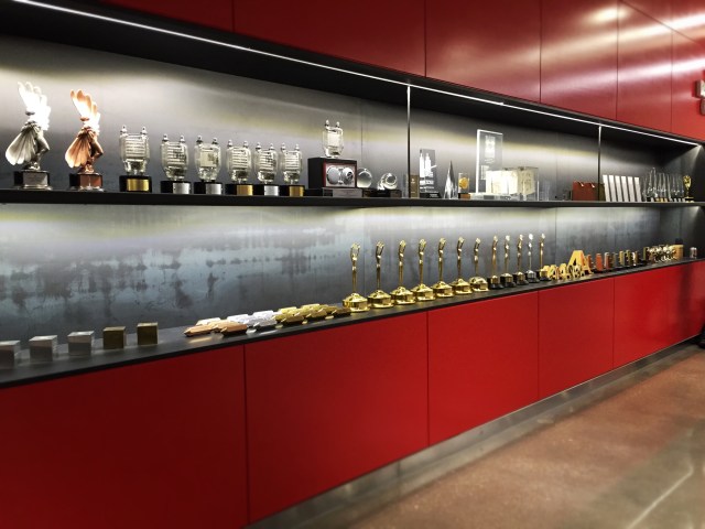 Impressive wall of awards