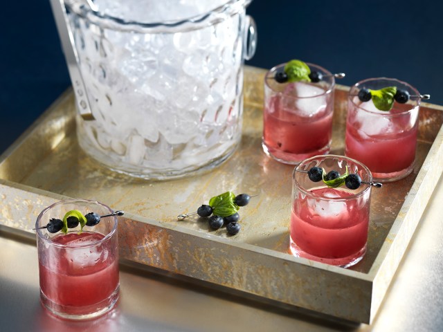 blueberry basil margarita craft cocktail ©Cyndi Long (clstudios.com)
